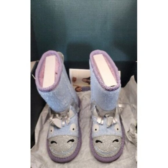 NEW EMU Australia Unicorn Blue Kids Size 8 Boots NIB - Picture 3 of 8